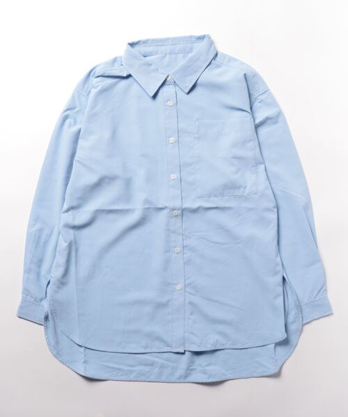 AZUL by moussy(アズールバイマウジー)の「オーバーシャツ(シャツ/ブラウス・レディース・ライトブルー/ホワイト/ブルー系その他・FREE)」の17枚目の写真
