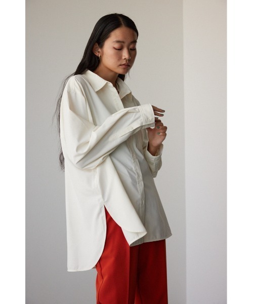 AZUL by moussy(アズールバイマウジー)の「オーバーシャツ(シャツ/ブラウス・レディース・ライトブルー/ホワイト/ブルー系その他・FREE)」の9枚目の写真