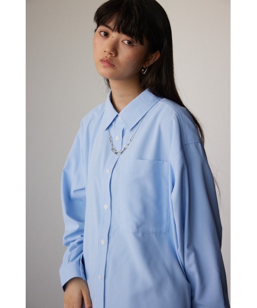 AZUL by moussy(アズールバイマウジー)の「オーバーシャツ(シャツ/ブラウス・レディース・ライトブルー/ホワイト/ブルー系その他・FREE)」の18枚目の写真