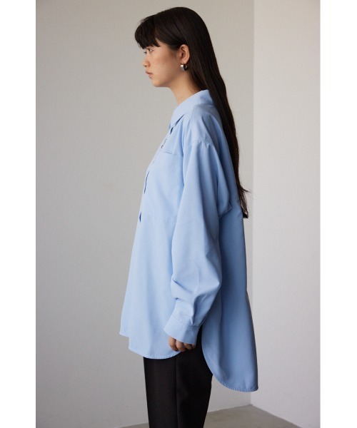 AZUL by moussy(アズールバイマウジー)の「オーバーシャツ(シャツ/ブラウス・レディース・ライトブルー/ホワイト/ブルー系その他・FREE)」の22枚目の写真
