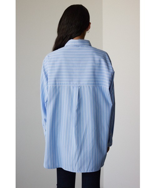 AZUL by moussy(アズールバイマウジー)の「オーバーシャツ(シャツ/ブラウス・レディース・ライトブルー/ホワイト/ブルー系その他・FREE)」の7枚目の写真