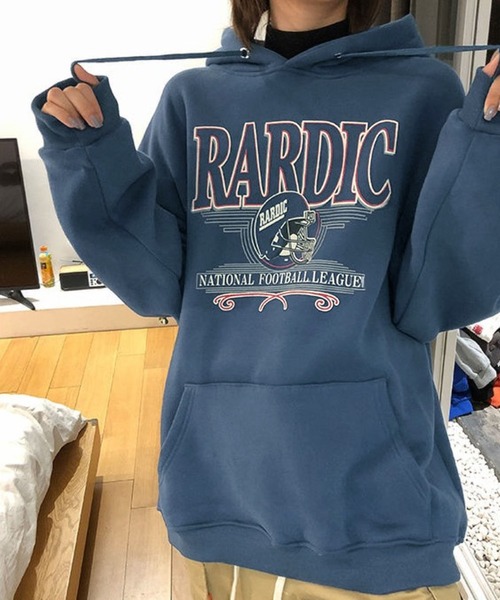 Chaco closet（チャコ クローゼット）の「ビッグシルエットアソートグラフィックパーカー YumeL/RARDIC/TONFP（パーカー・レディース・イエロー/グレー/ライトグレー/グリーン/ブラック系2/ブルー系2/グレー系1/ブラック系1・FREE）」の7枚目の写真