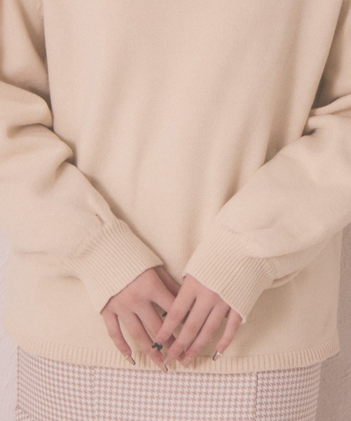 shrita(シュリータ)の「【shrita】ショルダーリボンニットプル shrita(シュリータ)の「【shrita】ショルダーリボンニットプル