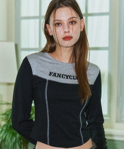 tシャツ A'GEM/9 × .kom「 FANCY CLUB/ファンシークラブ」TURNING CLASSIC STITCH CROP TEE/クラ A'GEM/9 × .kom『 FANCY CLUB/ファンシークラブ』TURNING