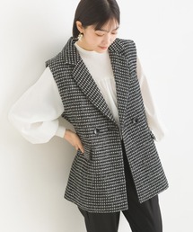 PICCIN | ウール混 ツイードダブルジレ(ベスト)