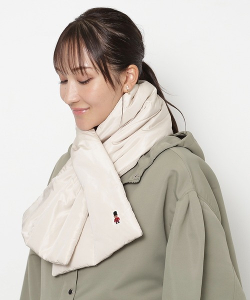 MACKINTOSH PHILOSOPHY（ﾏｯｷﾝﾄｯｼｭ ﾌｨﾛｿﾌｨｰ）の「マフラー　バッキンガムベアベア（マフラー・レディース・ベージュ/ブラック/ライトグレー・FREE）」の3枚目の写真