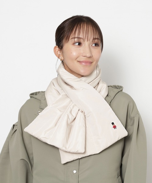 MACKINTOSH PHILOSOPHY（ﾏｯｷﾝﾄｯｼｭ ﾌｨﾛｿﾌｨｰ）の「マフラー　バッキンガムベアベア（マフラー・レディース・ベージュ/ブラック/ライトグレー・FREE）」の4枚目の写真