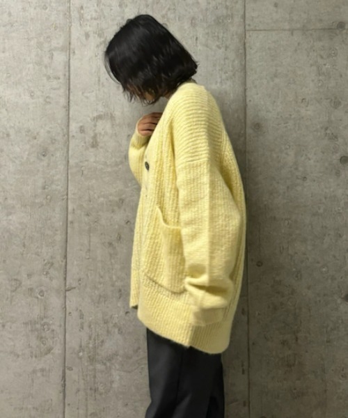 ⭐︎ごーたさん⭐︎ 新品タグ付き　Mila Owen イエローカーディガン Mila Owen（ミラオーウェン） ニットカーディガン 1 イエロー