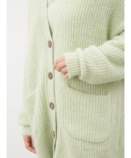 Mila Owen（ミラオーウェン）の「シェルボタンモヘヤシャギーカーデ（カーディガン/ボレロ・レディース・イエロー/ホワイト/グリーン・FREE）」の15枚目の写真