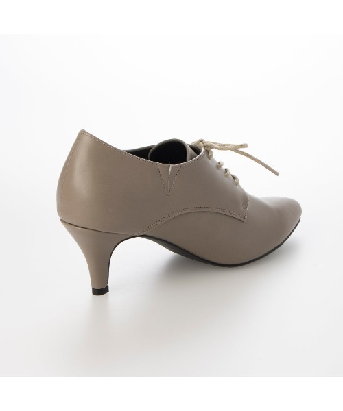 Realta（レアルタ）の「Realta(レアルタ)6.5cmヒールソフトポインテッドトゥレースアップブーティー（ブーツ・レディース・グレー/ブラック系その他/ブラック・M/L/LL/S）」の14枚目の写真