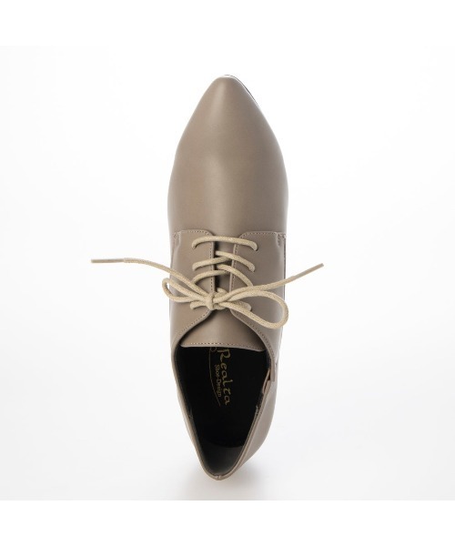 Realta（レアルタ）の「Realta(レアルタ)6.5cmヒールソフトポインテッドトゥレースアップブーティー（ブーツ・レディース・グレー/ブラック系その他/ブラック・M/L/LL/S）」の11枚目の写真