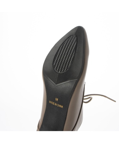 Realta（レアルタ）の「Realta(レアルタ)6.5cmヒールソフトポインテッドトゥレースアップブーティー（ブーツ・レディース・グレー/ブラック系その他/ブラック・M/L/LL/S）」の20枚目の写真