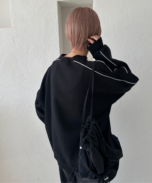 apres jour mignon(アプレジュールミニョン)の「パイピングラインスウェット【ZOZOTOWN限定アイテム】(スウェット・レディース・ブラック/杢グレー/オフホワイト・フリー/X-LARGE)」の15枚目の写真