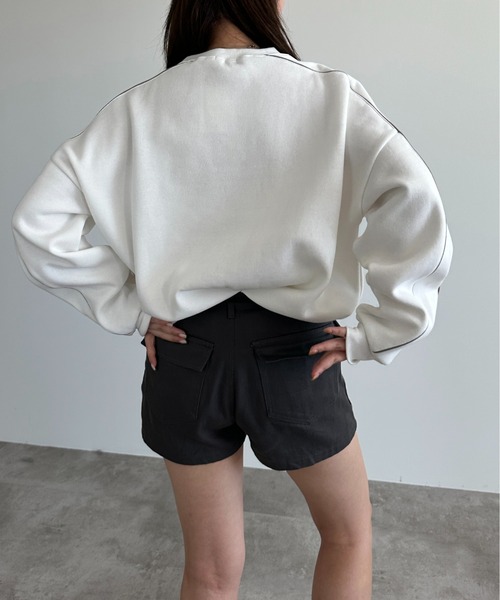 セール】パイピングラインスウェット【ZOZOTOWN限定アイテム