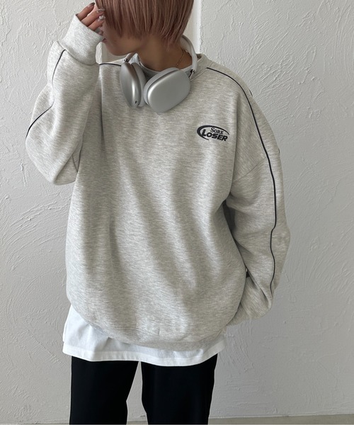 apres jour mignon(アプレジュールミニョン)の「パイピングラインスウェット【ZOZOTOWN限定アイテム】(スウェット・レディース・ブラック/杢グレー/オフホワイト・フリー/X-LARGE)」の21枚目の写真
