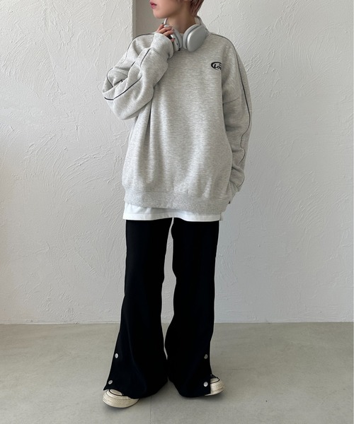 Mori♡PHILIPP PLEIN♡スウェットセットアップ セール】パイピングラインスウェット【ZOZOTOWN限定アイテム