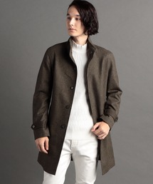 MONSIEUR NICOLE（ムッシュニコル）の「【canal deux Luxe】ウールブレンドピンヘッド スタンドカラーコート（その他アウター）」