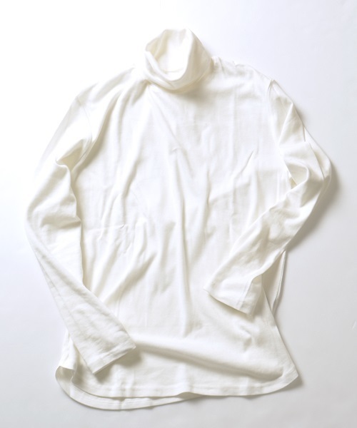 SHIPS JET BLUE（シップスジェットブルー）の「SHIPS JET BLUE (シップス ジェットブルー): フライス タートルネックカットソー■（Tシャツ/カットソー・メンズ・オフホワイト/グレー/ナチュラル/ネイビー・MEDIUM/SMALL/LARGE）」の2枚目の写真