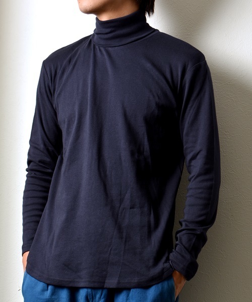 SHIPS JET BLUE（シップスジェットブルー）の「SHIPS JET BLUE (シップス ジェットブルー): フライス タートルネックカットソー■（Tシャツ/カットソー・メンズ・オフホワイト/グレー/ナチュラル/ネイビー・MEDIUM/SMALL/LARGE）」の9枚目の写真