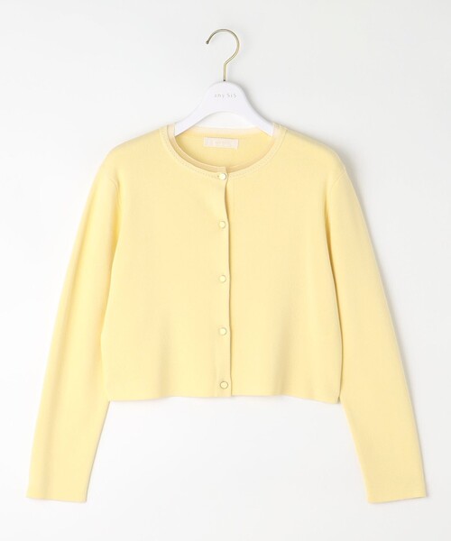 ANY SIS(エニィスィス)の「【洗える】レースネックショートレングス カーディガン(カーディガン/ボレロ・レディース・ホワイト系/ライトイエロー系/ブラック系・2)」の12枚目の写真