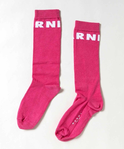 MARNI（マルニ）の「MARNI（マルニ）Kids & Junior ブランドロゴソックス靴下（ソックス/靴下・キッズ・ピンク/ブラック/イエロー・Ⅱ/Ⅰ/Ⅲ）」の3枚目の写真