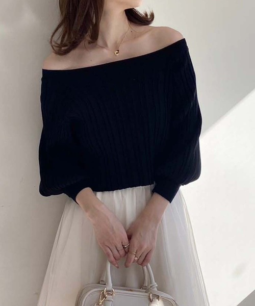 one after another NICE CLAUP（ワンアフターアナザーナイスクラップ）の「【WEB限定】マルチウェイニットセットワンピース（ワンピース・レディース・アイボリー/ブラック/ピンクベージュ・SMALL/MEDIUM/LARGE）」の18枚目の写真