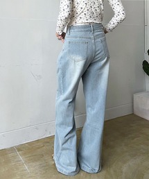 Jewelobe | ハイウエストルーズデニムワイドパンツ(デニムパンツ)
