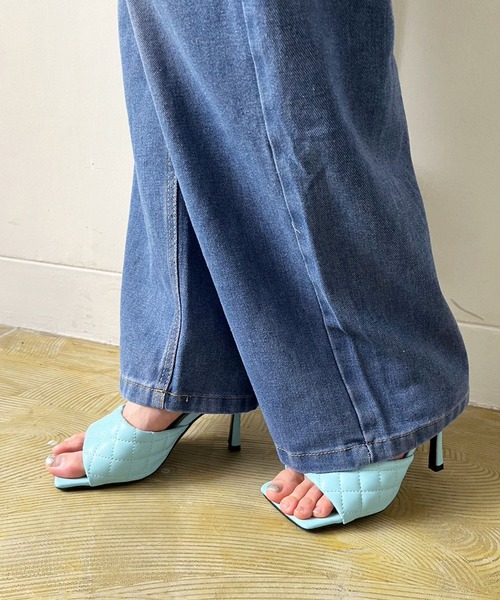 Jewelobe(ジュエローブ)の「ハイウエストルーズデニムワイドパンツ(デニムパンツ・レディース・サックスブルー/ブルー/ネイビー・M/S)」の13枚目の写真