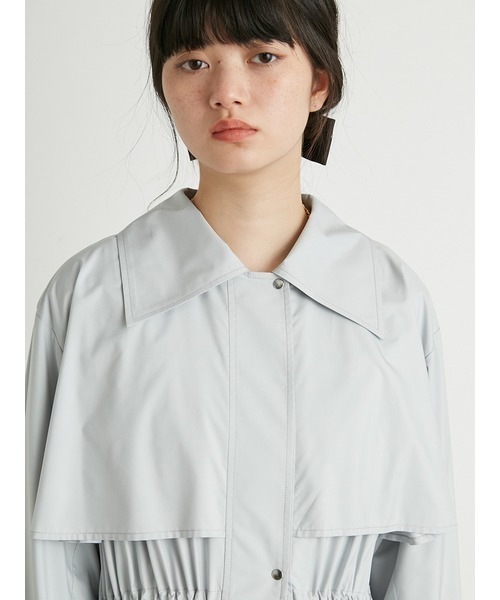 LILY BROWN（リリーブラウン）の「エアリースプリングコート（トレンチコート・レディース・アイボリー/サックスブルー/ライトベージュ・FREE）」の9枚目の写真