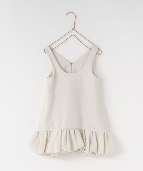 LOWRYS FARM(ローリーズファーム)の「ホップサックバルーンワンピース 986361(ワンピース・キッズ・アイボリー/ブラック・110cm/120cm/130cm/140cm/150cm)」の1枚目の写真