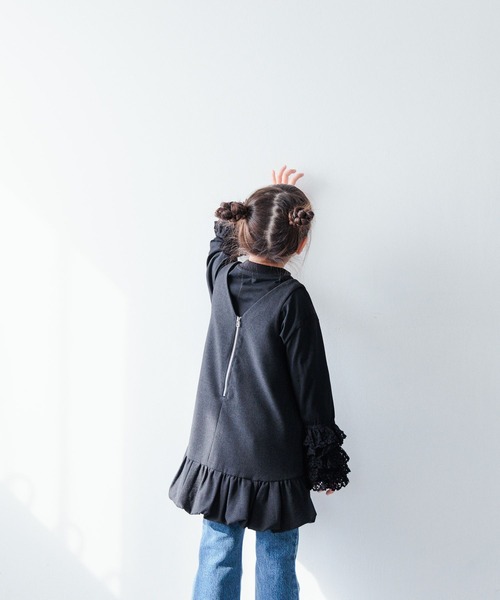 LOWRYS FARM(ローリーズファーム)の「ホップサックバルーンワンピース 986361(ワンピース・キッズ・アイボリー/ブラック・110cm/120cm/130cm/140cm/150cm)」の16枚目の写真
