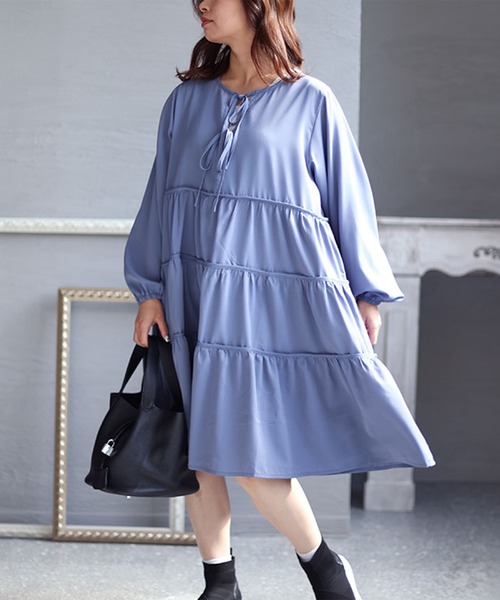 ボリュームスリーブティアードワンピース（ワンピース）｜GOLDJAPAN（ゴールドジャパン）