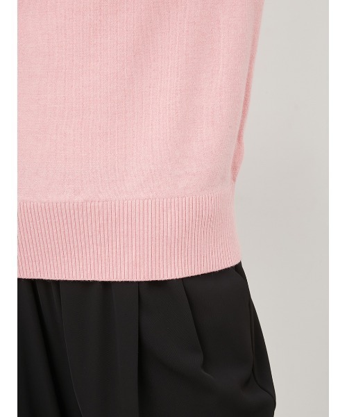 Mila Owen（ミラオーウェン）の「ウールブレンドベーシッククルーニット（ニット/セーター・レディース・グレー/アイボリー/ピンク・0/1）」の9枚目の写真