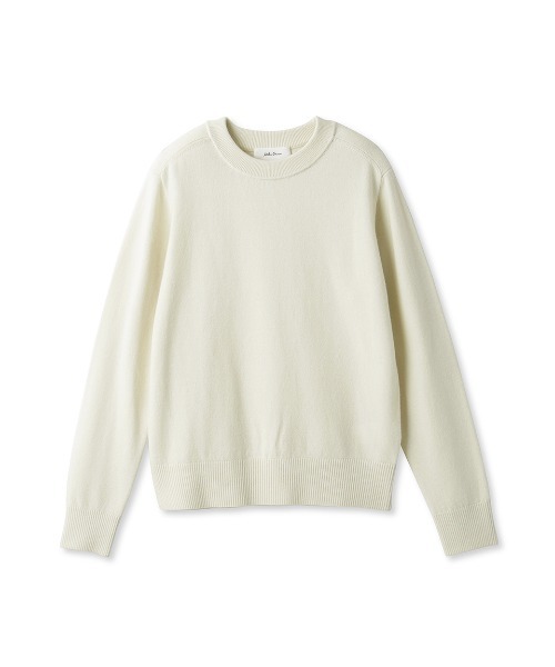 Mila Owen（ミラオーウェン）の「ウールブレンドベーシッククルーニット（ニット/セーター・レディース・グレー/アイボリー/ピンク・0/1）」の11枚目の写真