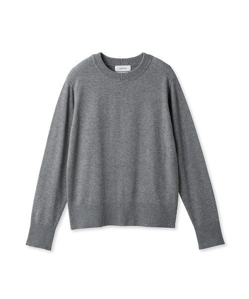 Mila Owen（ミラオーウェン）の「ウールブレンドベーシッククルーニット（ニット/セーター・レディース・グレー/アイボリー/ピンク・0/1）」の12枚目の写真