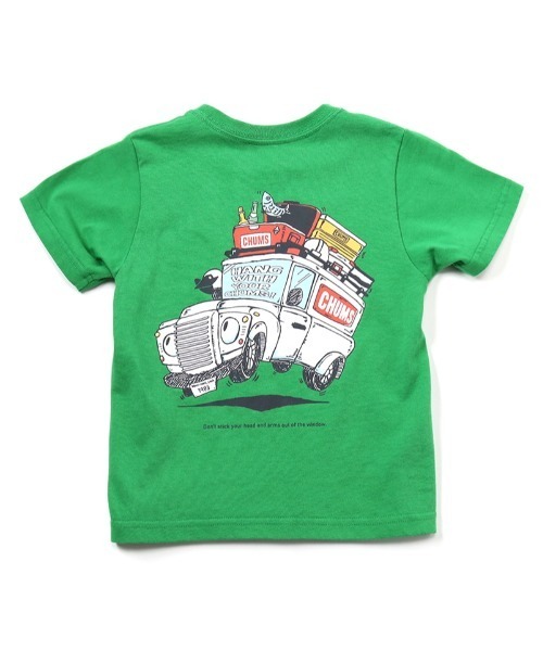 CHUMS（チャムス）の「【CHUMS】Kid's Go Outdoor Pocket T-Shirt（Tシャツ/カットソー・キッズ・グリーン/ホワイト/ホワイト×ネイビー/オレンジ/ネイビー・X-LARGE/LARGE/MEDIUM）」の4枚目の写真