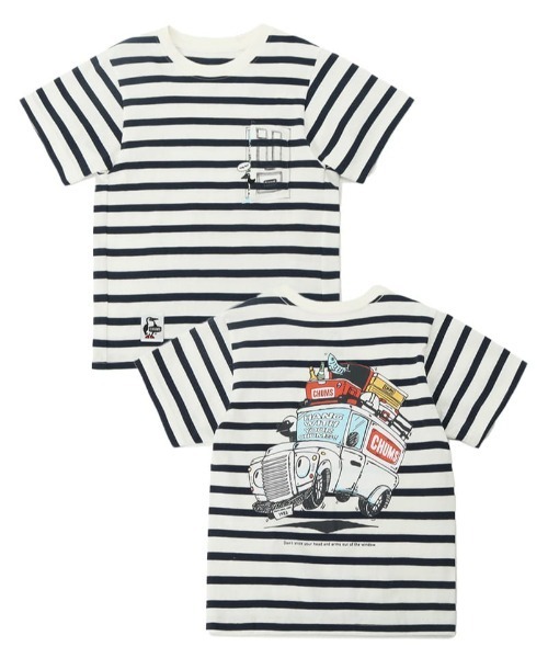 CHUMS（チャムス）の「【CHUMS】Kid's Go Outdoor Pocket T-Shirt（Tシャツ/カットソー・キッズ・グリーン/ホワイト/ホワイト×ネイビー/オレンジ/ネイビー・X-LARGE/LARGE/MEDIUM）」の12枚目の写真
