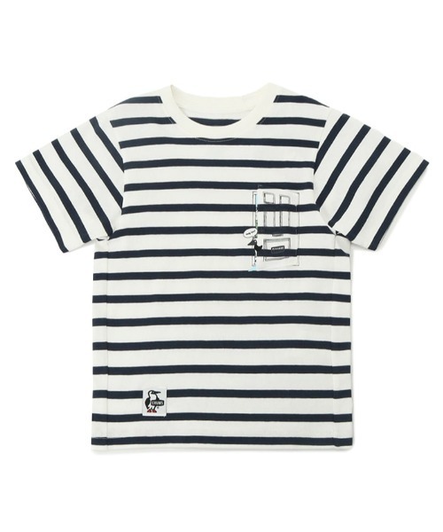 CHUMS（チャムス）の「【CHUMS】Kid's Go Outdoor Pocket T-Shirt（Tシャツ/カットソー・キッズ・グリーン/ホワイト/ホワイト×ネイビー/オレンジ/ネイビー・X-LARGE/LARGE/MEDIUM）」の14枚目の写真