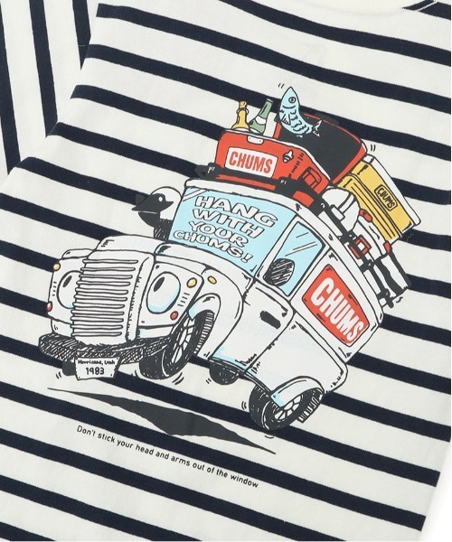 CHUMS（チャムス）の「【CHUMS】Kid's Go Outdoor Pocket T-Shirt（Tシャツ/カットソー・キッズ・グリーン/ホワイト/ホワイト×ネイビー/オレンジ/ネイビー・X-LARGE/LARGE/MEDIUM）」の19枚目の写真