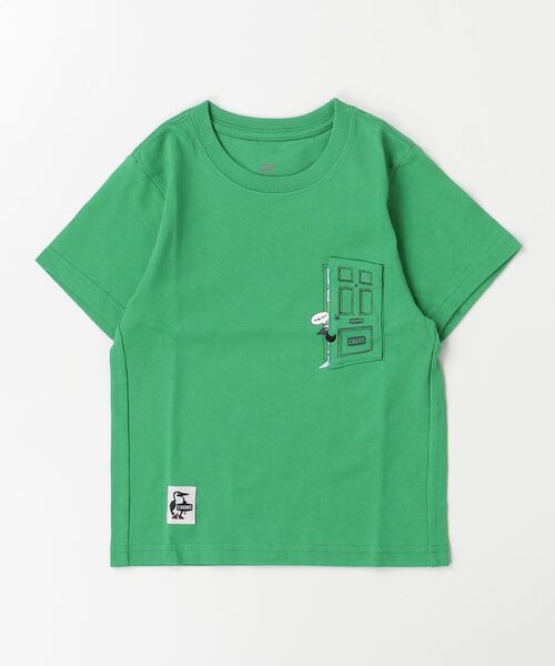 CHUMS（チャムス）の「【CHUMS】Kid's Go Outdoor Pocket T-Shirt（Tシャツ/カットソー・キッズ・グリーン/ホワイト/ホワイト×ネイビー/オレンジ/ネイビー・X-LARGE/LARGE/MEDIUM）」の9枚目の写真