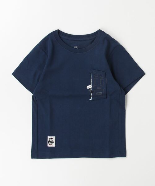 CHUMS（チャムス）の「【CHUMS】Kid's Go Outdoor Pocket T-Shirt（Tシャツ/カットソー・キッズ・グリーン/ホワイト/ホワイト×ネイビー/オレンジ/ネイビー・X-LARGE/LARGE/MEDIUM）」の10枚目の写真