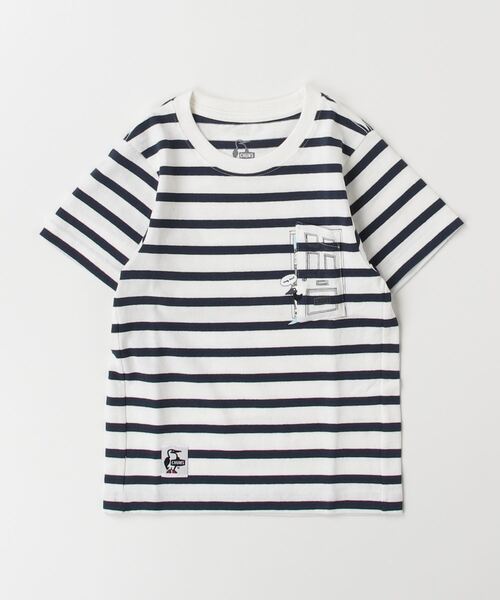 CHUMS（チャムス）の「【CHUMS】Kid's Go Outdoor Pocket T-Shirt（Tシャツ/カットソー・キッズ・グリーン/ホワイト/ホワイト×ネイビー/オレンジ/ネイビー・X-LARGE/LARGE/MEDIUM）」の8枚目の写真