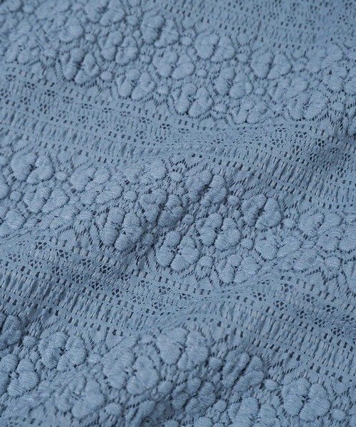 Crisp（クリスプ）の「シアーレースTシャツ（Tシャツ/カットソー・レディース・ブラック/アイボリー/ブルー/ホワイト・FREE）」の15枚目の写真