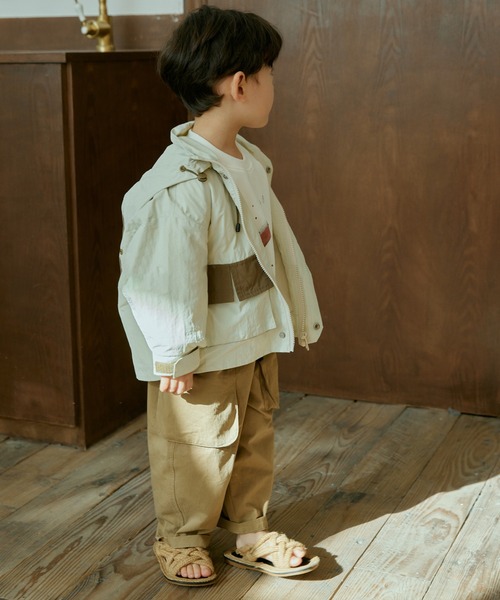 aimoha(アイモハ)の「【aimoha-KIDS-】子供服 カジュアルカーゴパンツ(カーゴパンツ・キッズ・ベージュ・90/100/110/120/130)」の5枚目の写真