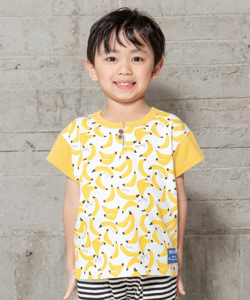 セール】総柄プリント切り替えTシャツ（Tシャツ/カットソー）｜RAGMART  