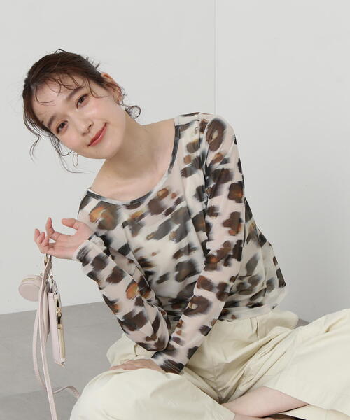 N.(N. Natural Beauty Basic)(エヌエヌナチュラルビューティーベーシック)の「◆バックデザインチュールカットソー(Tシャツ/カットソー・レディース・その他・MEDIUM)」の6枚目の写真