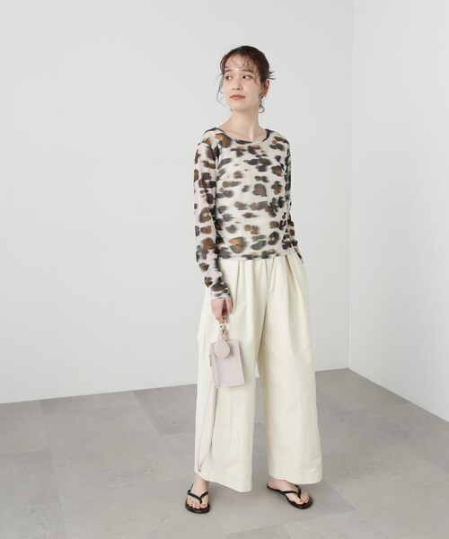 N.(N. Natural Beauty Basic)(エヌエヌナチュラルビューティーベーシック)の「◆バックデザインチュールカットソー(Tシャツ/カットソー・レディース・その他・MEDIUM)」の7枚目の写真