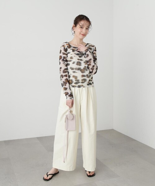 N.(N. Natural Beauty Basic)(エヌエヌナチュラルビューティーベーシック)の「◆バックデザインチュールカットソー(Tシャツ/カットソー・レディース・その他・MEDIUM)」の8枚目の写真