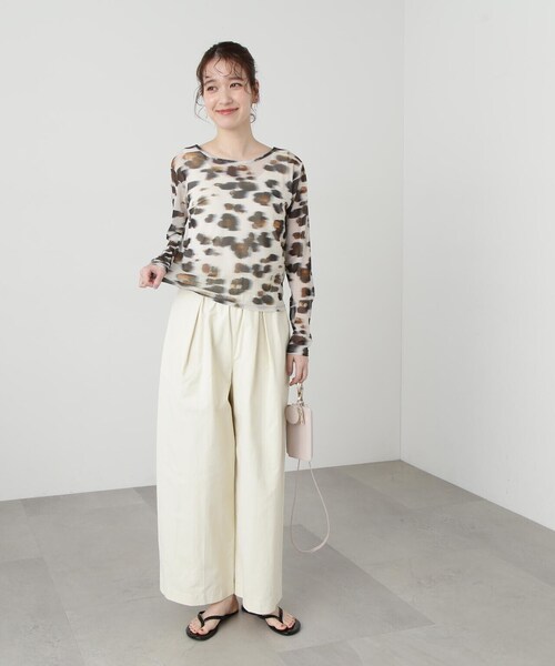 N.(N. Natural Beauty Basic)(エヌエヌナチュラルビューティーベーシック)の「◆バックデザインチュールカットソー(Tシャツ/カットソー・レディース・その他・MEDIUM)」の9枚目の写真