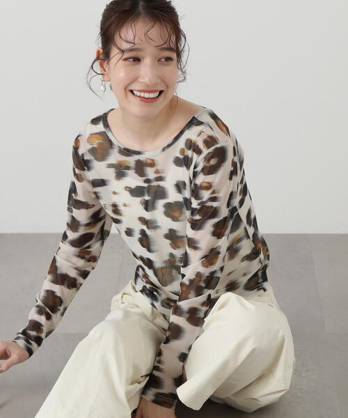 N.(N. Natural Beauty Basic)(エヌエヌナチュラルビューティーベーシック)の「◆バックデザインチュールカットソー(Tシャツ/カットソー・レディース・その他・MEDIUM)」の10枚目の写真